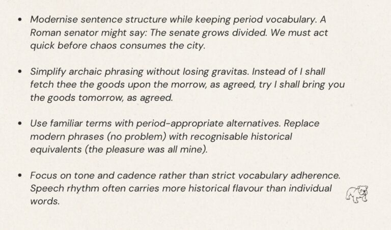 Writing Historical Dialogue in 6 Easy Steps - A LIFE OF PROSE